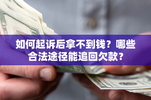 武汉如何起诉后拿不到钱？哪些合法途径能追回欠款？