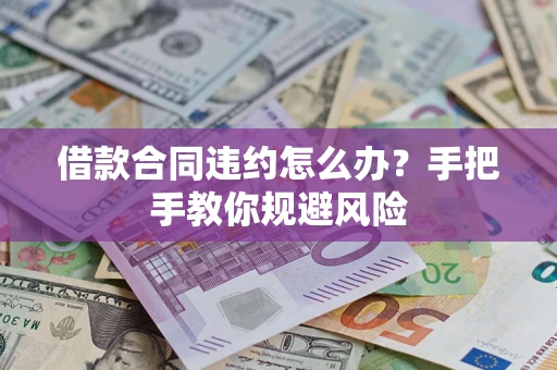 武汉借款合同违约怎么办？手把手教你规避风险