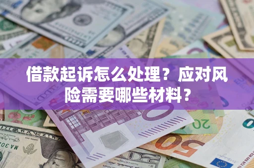 武汉借款起诉怎么处理？应对风险需要哪些材料？