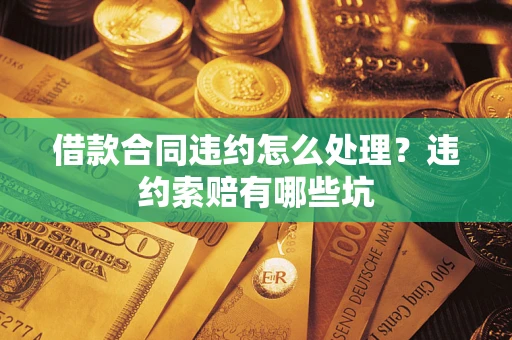 武汉借款合同违约怎么处理？违约索赔有哪些坑