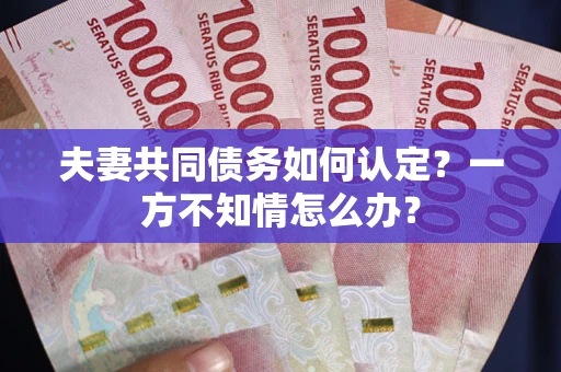 武汉夫妻共同债务如何认定？一方不知情怎么办？