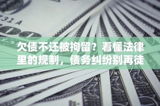武汉欠债不还被拘留？看懂法律里的规制，债务纠纷别再徒劳奔波