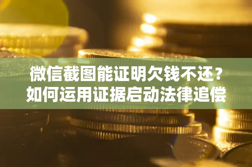 武汉微信截图能证明欠钱不还？如何运用证据启动法律追偿程序？