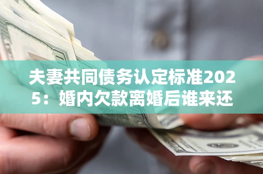 武汉夫妻共同债务认定标准2025:婚内欠款离婚后谁来还? 武汉夫妻共同债务认定标准2025:婚内欠款离婚后谁来还?