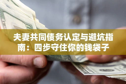 武汉夫妻共同债务认定与避坑指南：四步守住你的钱袋子