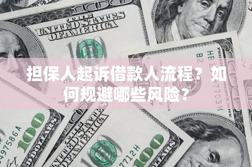 武汉担保人起诉借款人流程？如何规避哪些风险？