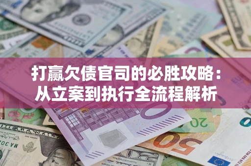 武汉打赢欠债官司的必胜攻略：从立案到执行全流程解析