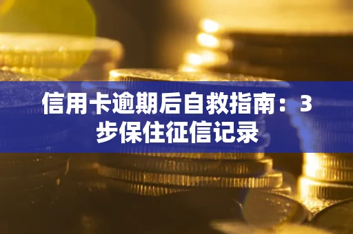 武汉信用卡逾期后自救指南：3步保住征信记录
