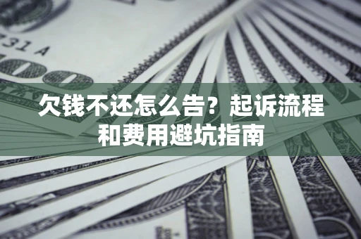武汉欠钱不还怎么告?起诉流程和费用避坑指南 武汉欠钱不还怎么告?起诉流程和费用避坑指南
