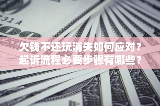 武汉欠钱不还玩消失如何应对？起诉流程必要步骤有哪些？